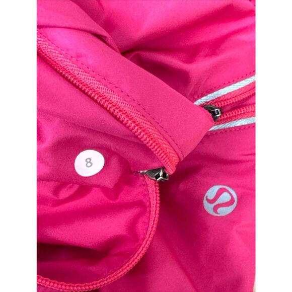 Lululemon Run Inspire Jacket Womens 8 Pink Dual Zipper Water Resistance Hood - Picture 3 of 16
